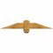 Ekena Millwork Eugene Rough Sawn Timber Gable Bracket, Western Red Cedar, 36"W x 6"H x 4"D x 4"F, 4/12 Pitch GBW036X06X0404EUG00RWR - alternate 1